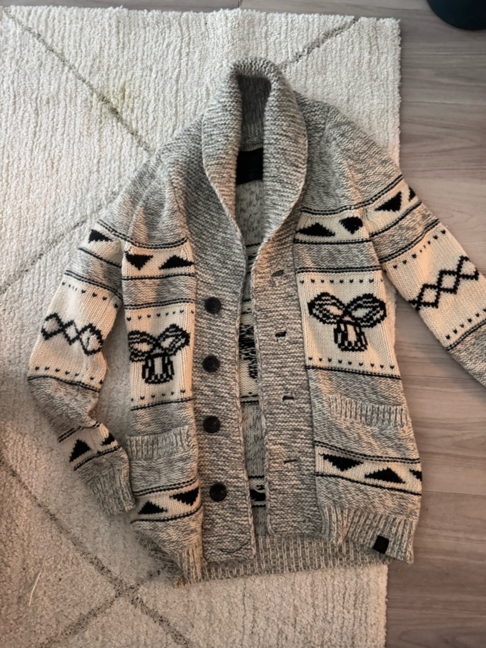 Vintage TNA wool cardigan